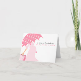 Carte De Remerciements Pregnant Mom Baby Shower Thank You Notes