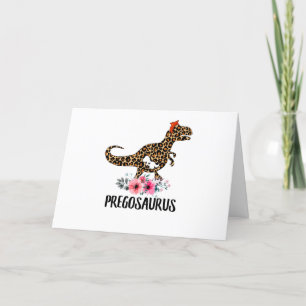 Carte De Remerciements Pregosaurus Funny Grossesse Cadeau