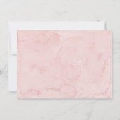 Carte De Remerciements Premier anniversaire de la Bow rose (Dos)