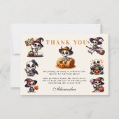Carte De Remerciements Premier anniversaire de l'Halloween occidentale à  (Devant)