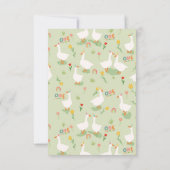 Carte De Remerciements Premier anniversaire de One Silly Goose Kids (Dos)