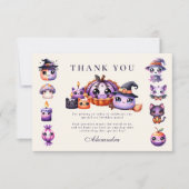 Carte De Remerciements Premier anniversaire éffrayant (Devant)