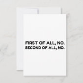 Carte De Remerciements Premier No Seconde No (Devant)