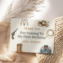 Premier Rodéo Cowboy Bleu Anniversaire de Wild Wes
