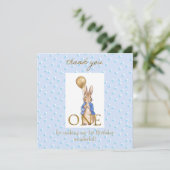 Carte De Remerciements Premier vœu d'anniversaire (Debout devant)