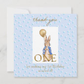 Carte De Remerciements Premier vœu d'anniversaire (Devant)