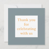 Carte De Remerciements Premier voyage autour du soleil (Dos)