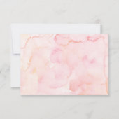 Carte De Remerciements Première communion rose Floral (Dos)