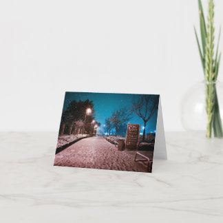 Carte De Remerciements Première neige