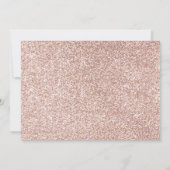 Carte De Remerciements Première Sainte Communion Rose Parties scintillant (Dos)