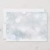 Carte De Remerciements Premiers Snowflakes Première communion sainte (Dos)