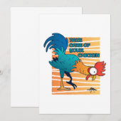 Carte De Remerciements Prenez Soin De Votre Poulet (Devant / Derrière)