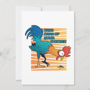 Carte De Remerciements Prenez Soin De Votre Poulet