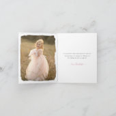 Carte De Remerciements Princesse, Chevalier & Dragons Conte de Fée (Intérieur)