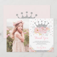 Princesse de la Couronne rose pâle Silver Photo An