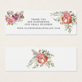 Carte de remerciements printanier pour petites ent (Devant & derrière)