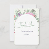 Carte De Remerciements Printemps été Floral Boho Garden (Devant)