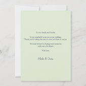 Carte De Remerciements Printemps été Floral Boho Garden (Dos)