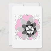 Carte De Remerciements Printemps rose (Dos)