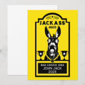 Carte De Remerciements Prix Jackass (Devant / Derrière)