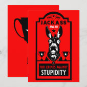 Carte De Remerciements Prix Jackass (Devant / Derrière)