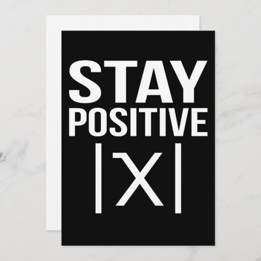 Carte De Remerciements Professeur de mathématiques positif Mathématiques (Devant / Derrière)