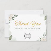 Carte de remerciements professionnel personnalisé (Devant)