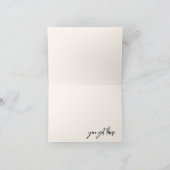 Carte De Remerciements Progrès sur la fiche d'encouragement de la perfect (Intérieur)