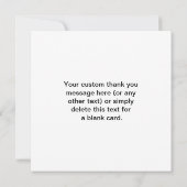 Carte De Remerciements Promotional QR code (editable) plus Logo Pattern (Dos)