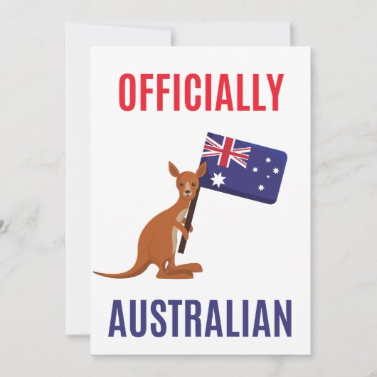 Carte De Remerciements Proud New Australian Citizen Card – Patriotic Gift (Devant)