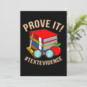 Carte De Remerciements Prouver Texte Preuve Enseignant Anglais (Debout devant)