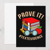 Carte De Remerciements Prouver Texte Preuve Enseignant Anglais (Devant / Derrière)