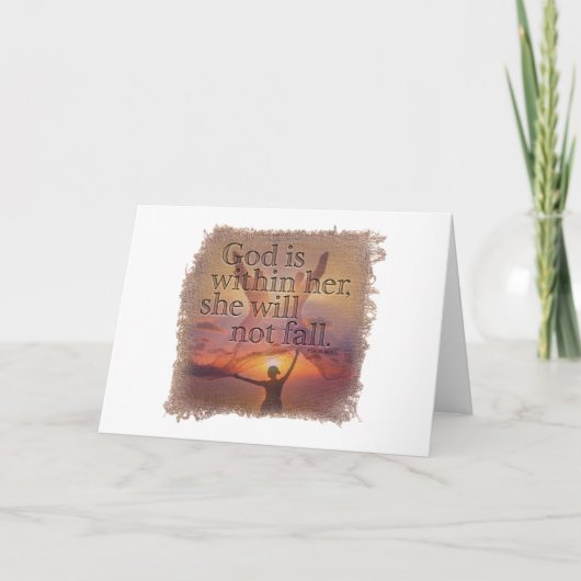 Carte De Remerciements PSALM 46:5 - Greeting Card (Devant)