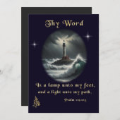 Carte De Remerciements Psaume 119 (Devant / Derrière)