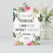 Carte De Remerciements Psychologue Office Cadeau (Debout devant)