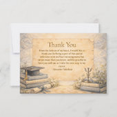 Carte De Remerciements Psychology Graduation (Devant)