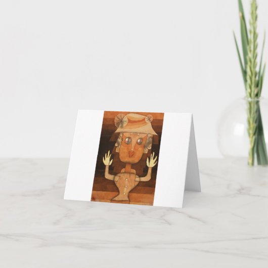 Carte De Remerciements Puppet by Paul Klee (Devant)