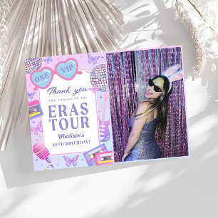 Carte De Remerciements Purple Disco Dans Mon Anniversaire Photo Anniversa