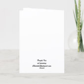 Carte De Remerciements Purple Iris Flower Art Greeting Card (Dos)