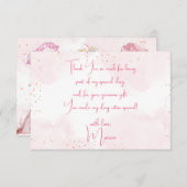 Carte De Remerciements Pyjama de soirée pyjama pour enfants fête d'annive (Devant / Derrière)