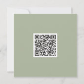 Carte De Remerciements Qr Code Clean Monochrome Classic Graffiti Heart (Dos)