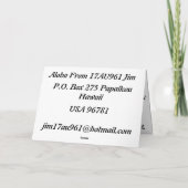 Carte De Remerciements qsl 961 replié (Dos)