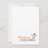 Carte De Remerciements Quand il est temps d'entrer (Dos)