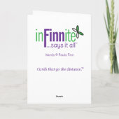 Carte De Remerciements Quand je compte mes bénédictions... (Dos)