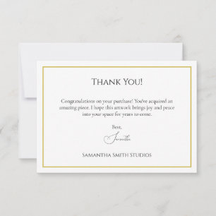 Carte de remerciements Quand Quelqu'Un Achète Votr