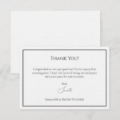 Carte de remerciements Quand Quelqu'Un Achète Votr (Devant / Derrière)