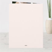 Carte De Remerciements Quatre Photo Vert Première Communion Blush (Dos)