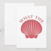 Carte De Remerciements Quel est le Shell (Devant / Derrière)