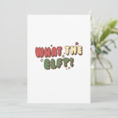 Carte De Remerciements Quel Noël rétro ELF (Debout devant)