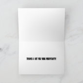 Carte De Remerciements Quel souffle ! (Intérieur)